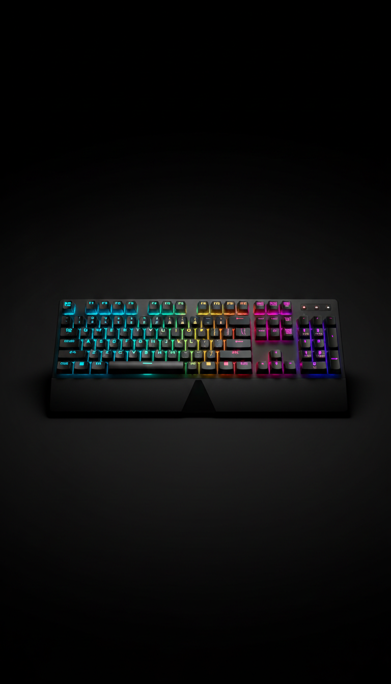 RGB mechanical keyboard with aluminum frame